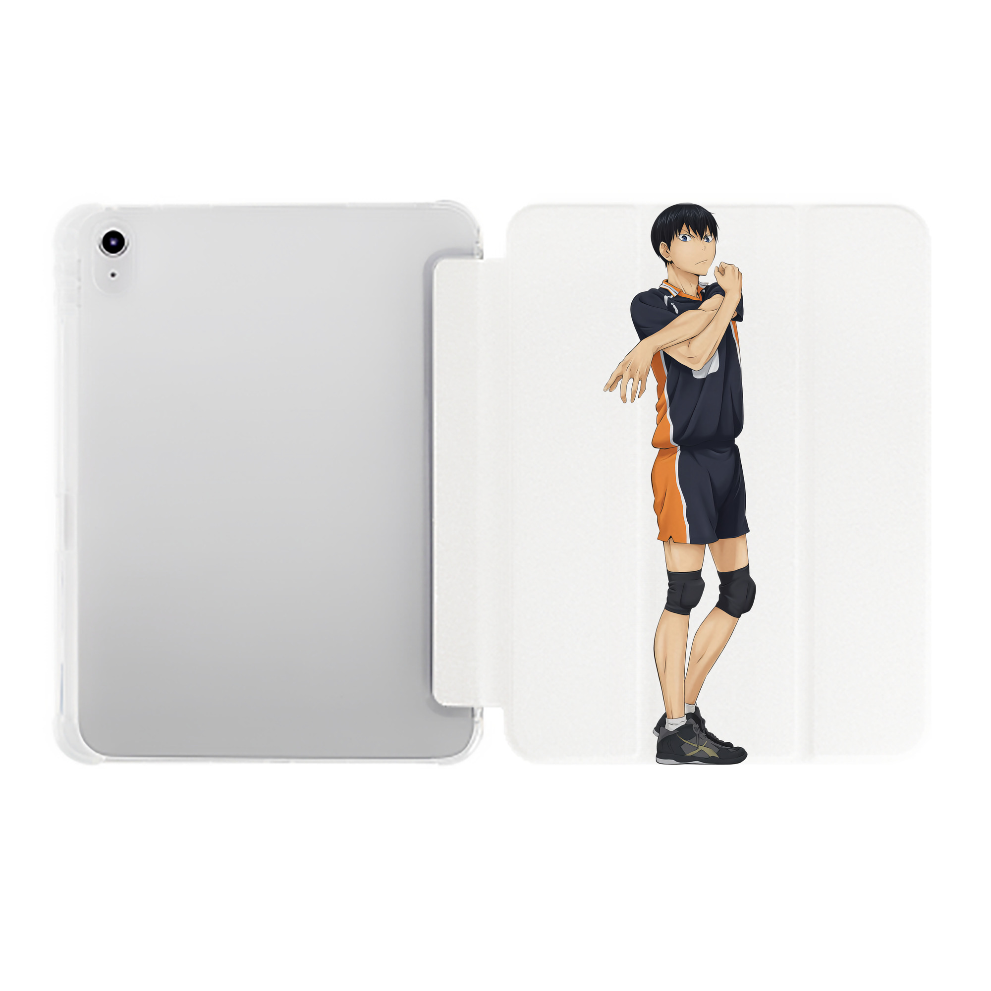 （画像用） ハイキュー!! Haikyu!! IPad ケース ペン収納付き 三つ折りスタンド PUレザー×シリコン 対応機種9.5/10.5/10.9インチ